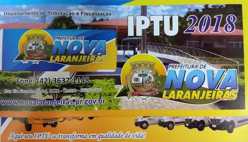 Carnê do IPTU 2018 já está à disposição do contribuinte Novalaranjeirense